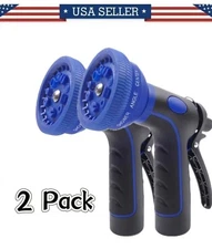 2 pack heavy duty high pressure spray nozzle garden hose nozzle 10 patterns
