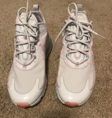 NIKE AIR MAX 270 REACT SP WHITE/WHITE-FLASH CRIMSON MEN SHOE SIZE 11
