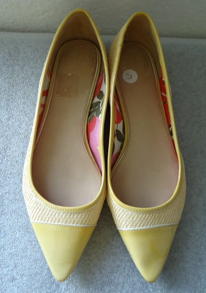 Rare LILLY PULITZER VIA PALM BEACH Nude CAPTOE STRAW PATENT FLATS Sz-10M - Imagem 2 de 4