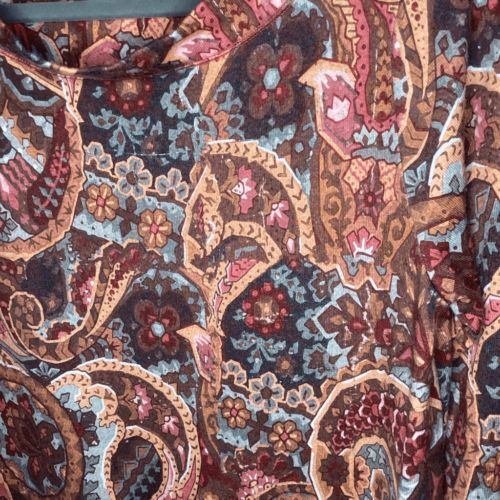 Ladies Soft Surroundings Floral Paisley long sleeved top - Picture 2 of 4