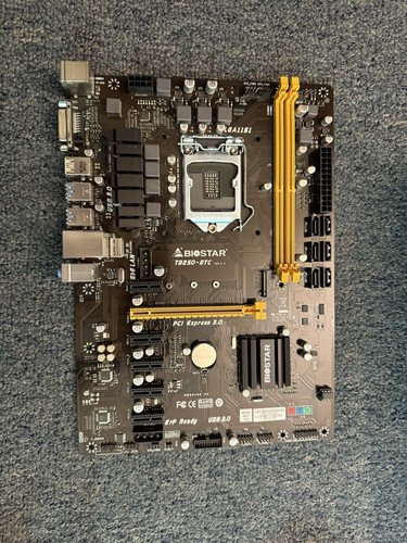 BIOSTAR TB250-BTC LGA 1151 Intel Motherboard LOT OF 3 - Zdjęcie 2 z 3