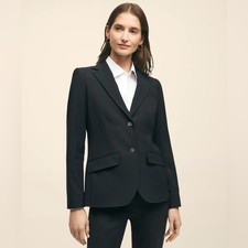 Brooks Brothers Classic Black Wool Jacket Blazer 8