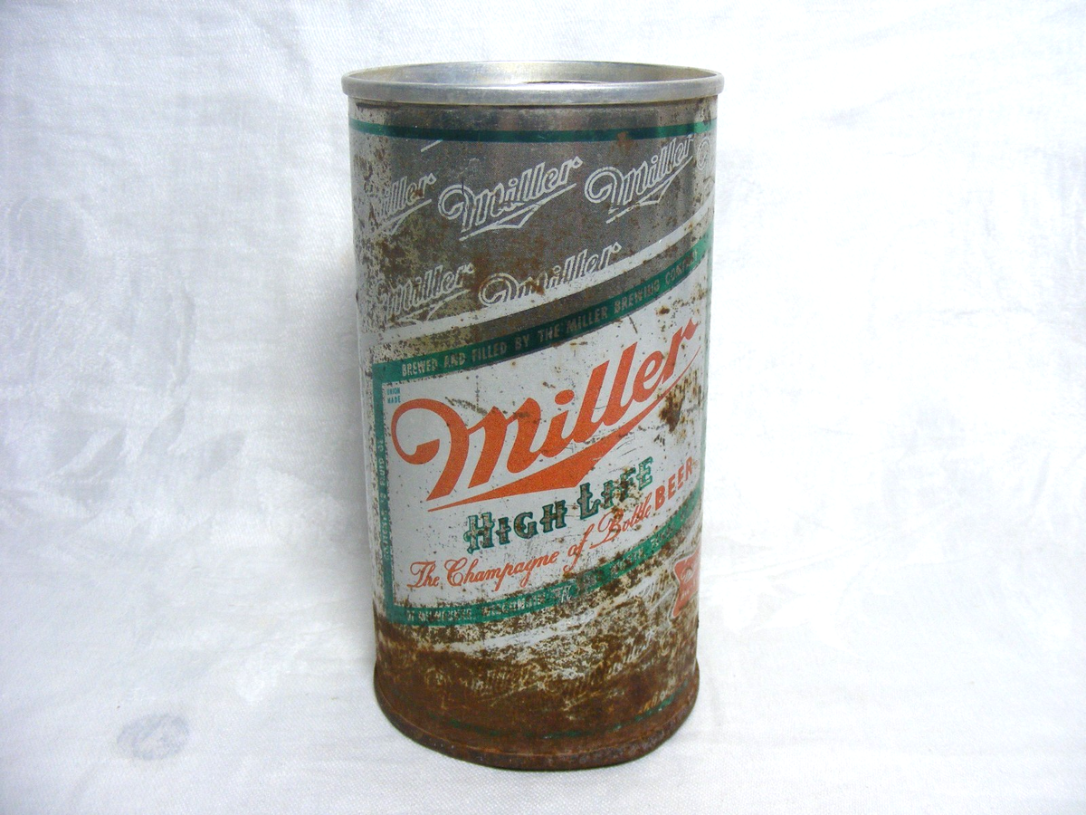 Vintage Steel Beer Can Miller High Life Miller Brewing Co. 12oz | eBay