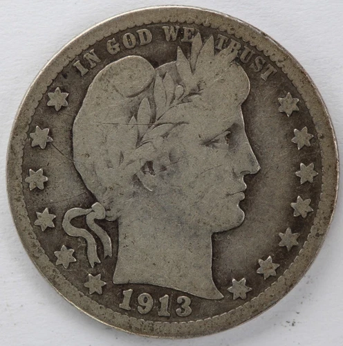 VG 1913 D Barber Quarter