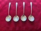 Set of 4 Sterling Silver TOWLE SYMPHONY Soup Spoon Mono "M"  6-1/2"