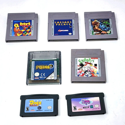 7 Nintendo Game Boy Games (Spiderman, Q*bert, etc.) Authentic & TESTED
