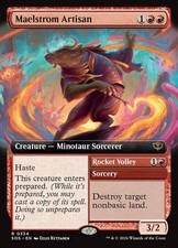 Maelstrom Artisan // Rocket Volley - Foil Extended Art SOS NM MTG