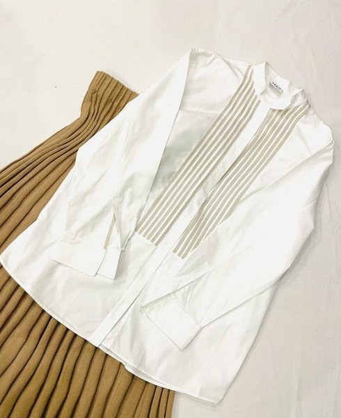 Women Akris Shirt White Cotton 38 / M / 46