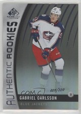 2017-18 SP Game Used Authentic Rookies Rainbow 28/220 Gabriel Carlsson #89 0c2