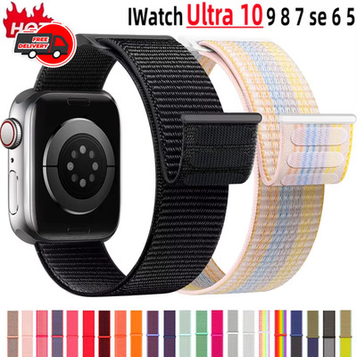 Nylon Loop Strap for Apple Watch Band 38-49mm iWatch Ultra 8 7 6 SE 5 4 Bracelet