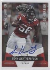 2010 Certified New Generation Mirror Red Signatures Sean Weatherspoon Auto a1v