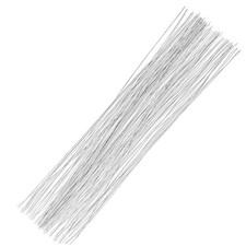100 Pcs Floral Wire, 26 Gauge White Florist Wire - 14 Inch for Crafts,