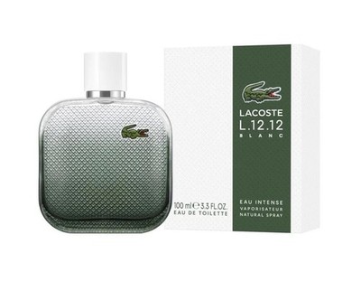 Lacoste L.12.12 Blanc Eau Intense 3.3 oz EDT Mens Cologne 100ml NIB