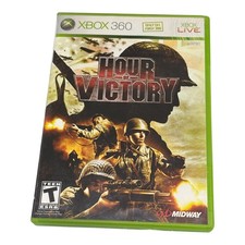 Hour of Victory Xbox 360 Videojuego Estuche Completo Manual Disco Segunda Guerra Mundial Shooter Midwa