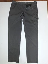 Perry Ellis Portfolio Men Gray Flat-Front Slim-Fit Suit Dress Pants Size 30W 30L