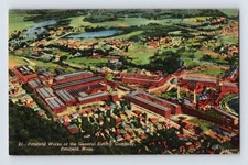 Vintage Pittsfield Works General Electric Co. Litho Postcard, Mass.