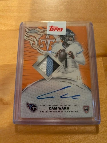 2025 Topps Chrome Cam Ward Rookie Patch Autographs (RAW)