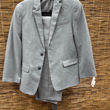 Nautica Big Boys Pindot 2 Piece Suit Set - Gray Size 18