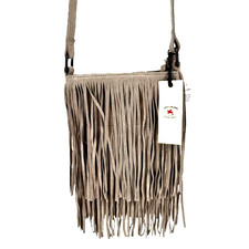 NEW Idyllwind Women's Camarillo Fringe Suede Crossbody Bag Tan Western Cowgirl