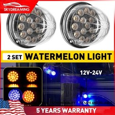 LED Watermelon Light Blue/Amber RV Truck Fend...