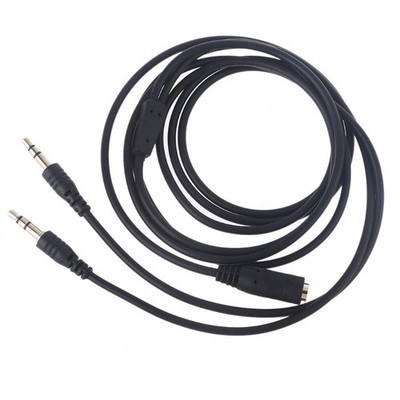 3.5mm Female to 2 Male Splitter Stereo Jack Headphones Adapter Cable