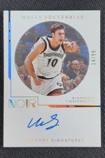 2021-22 Panini Noir Wally Szczerbiak Snapshot Signatures Auto /99 #SNA-WSZ