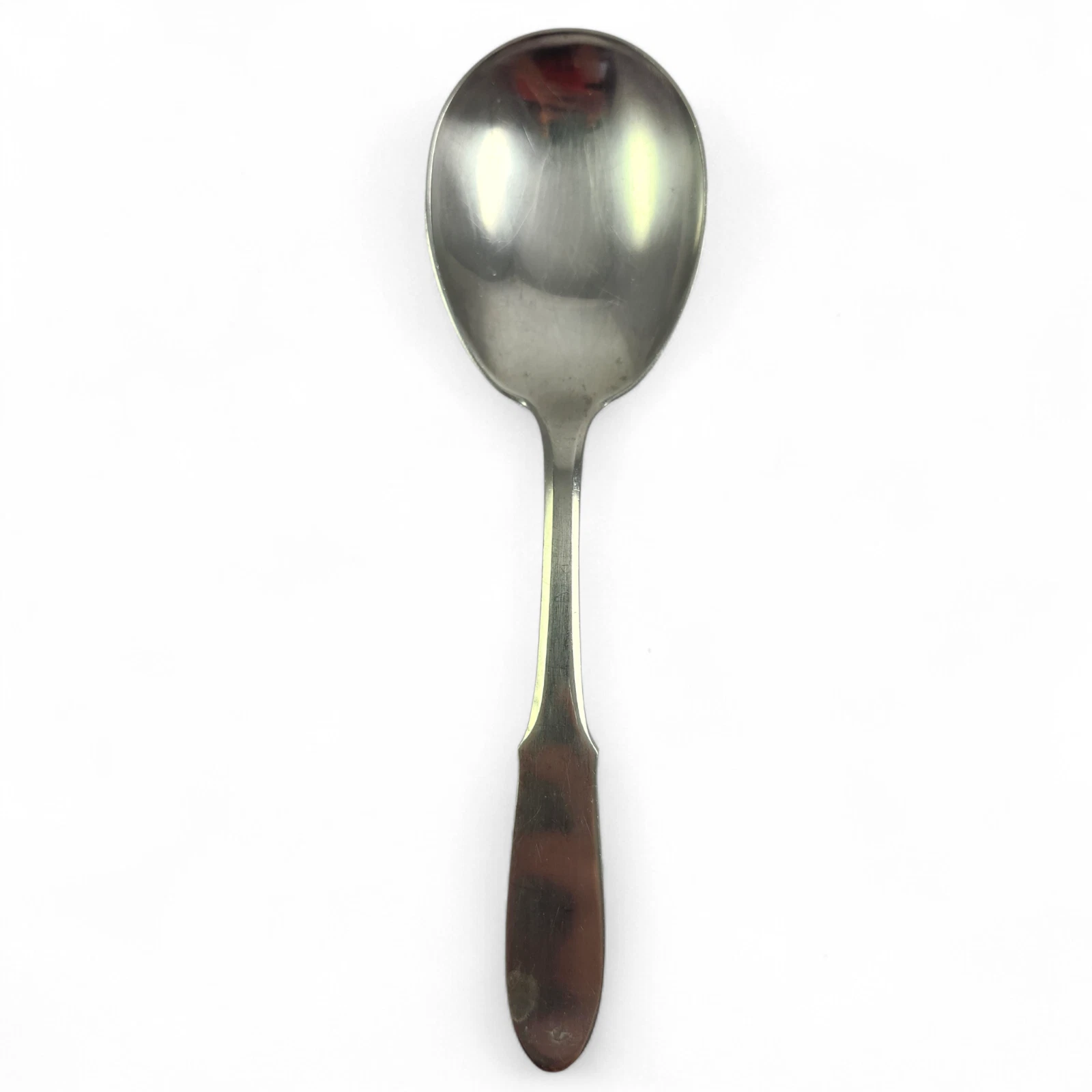 Vintage Georg Jensen Denmark Mitra Stainless Steel Large Serving Spoon 8.25"