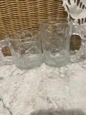 Set of 2 1995 Batman Forever Mcdonalds Mugs/Cups. Batman Two-Face Versions.