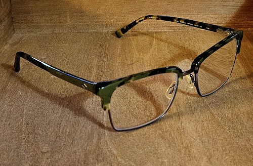 JOSEPH ABBOUD EYEGLASSES FRAMES ONLY JA4090 53-18-140 Olive Tortoise Preowned