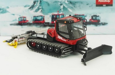 1/43 Scale PistenBully 100 Snowplow Diecast Model Plastic Tracks