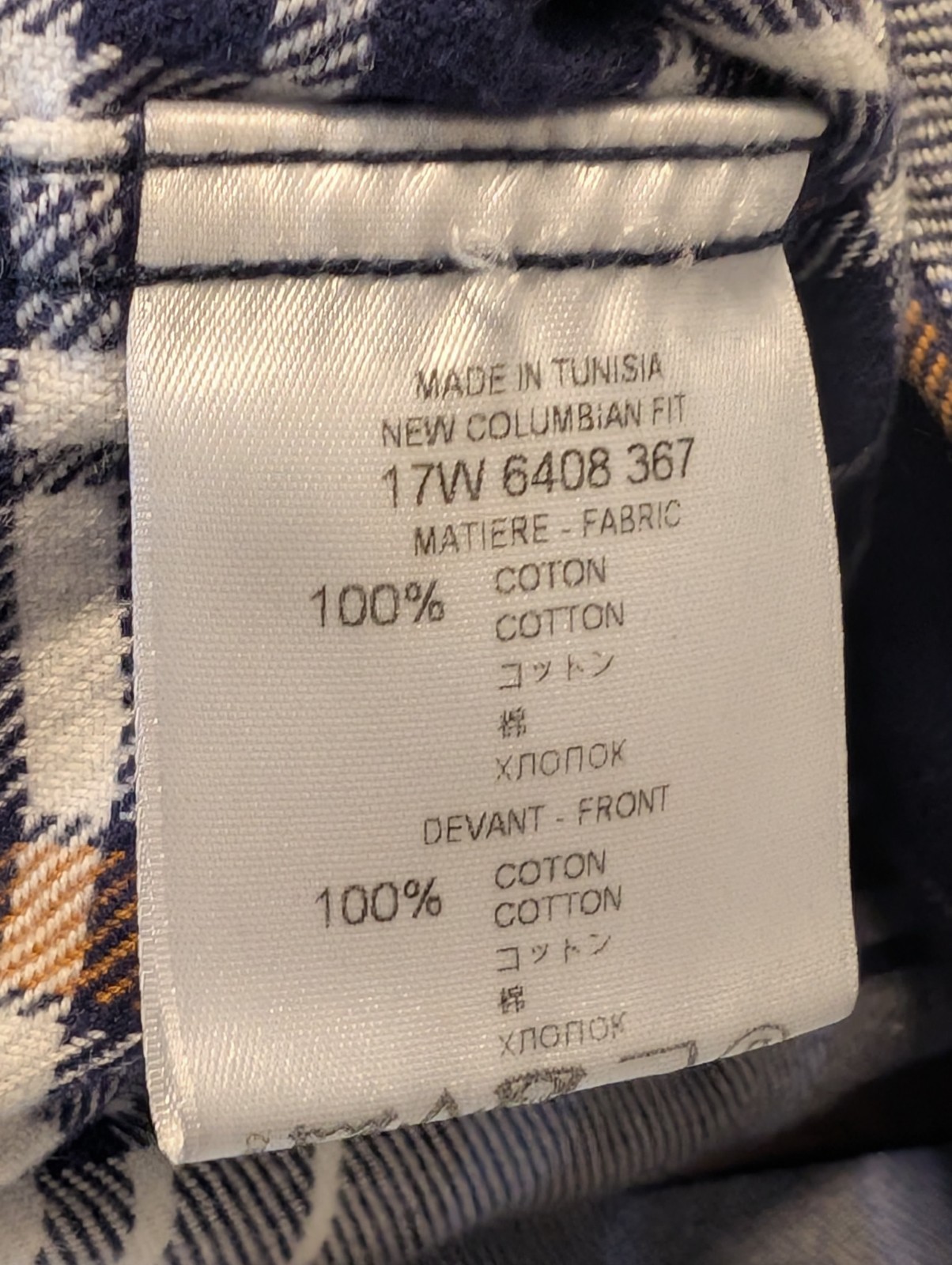 GIVENCHY Paris Patchwork Flannel Tisci Shirt 43 X… - image 6