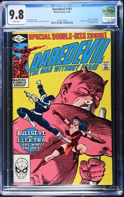 DAREDEVIL #181 (1982) CGC 9.8 WP KINGPIN, BULLSEYE, & PUNISHER DEATH OF ELEKTRA