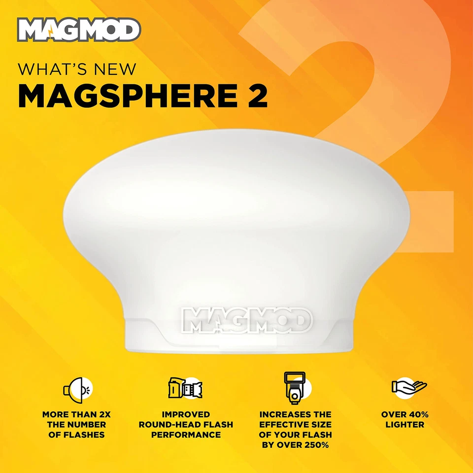 MagSphere 2 Flash Diffuser by | Photography Lighting Flash Modifier | Magneti... - Image 4 of 4