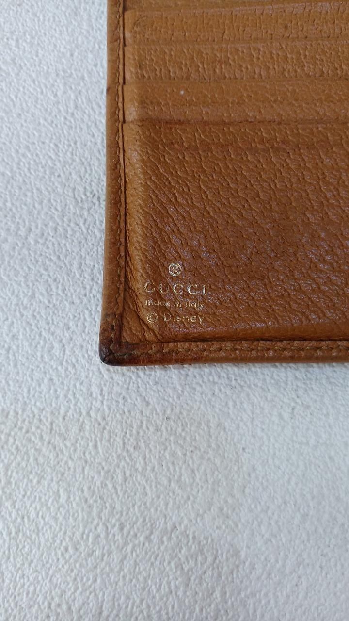 Bifold Wallet Model Brown Mickey Pattern Conditio… - image 7