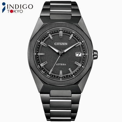 CITIZEN ATTESA CB3045-61E ACT Black Titanium Radio Solar 39mm Watch