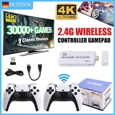 4K HD TV 45000+Retro Videospielkonsole Spiel Stick 64GB w/2 Wireless Controller
