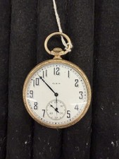 Elgin 303/12s/7J Pocket Watch With Keystone 10k Gold Fill Case
