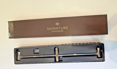 Signature Hardware 28  Slide Bar for Hand Shower Polished Nickel SHSB3040PN-NEW!