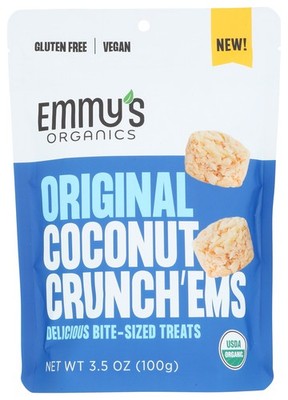Emmy'S Organics Emmys Original Coconut Crunch 3.5 Oz Bite-Sized Treats