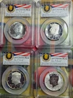 2014-S,W,P,D KENNEDY HALF-DOLLAR SET, 50th ANNIVERSARY 1st STRIKE PCGS PR70