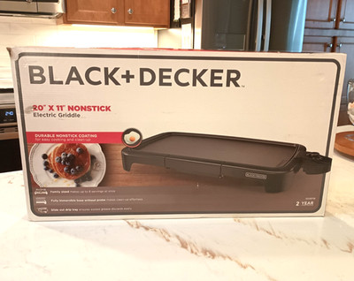 Black + Decker Extra Large  20 x11  Nonstick Electric Griddle - Unused Open Box
