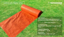 Woven Ground Cover Landscape Fabric Weed Control Orange Silt Fence 3ft x 500feet