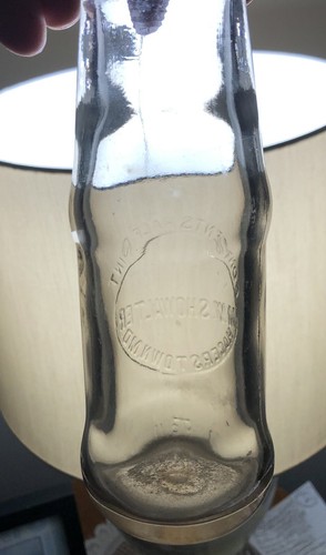 M.W. Showalter Dairy, Chocolate Milk Bottle, Hagerstown, Maryland - Half-Pint - Picture 2 of 4