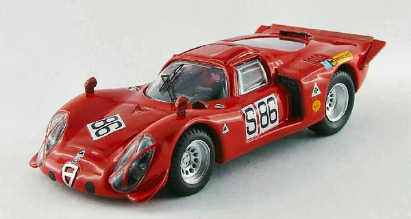 Alfa Romeo 33.2 #86 15. Nurburgring 1969 Vaccarella / De Adamich 1:43 Modell-image