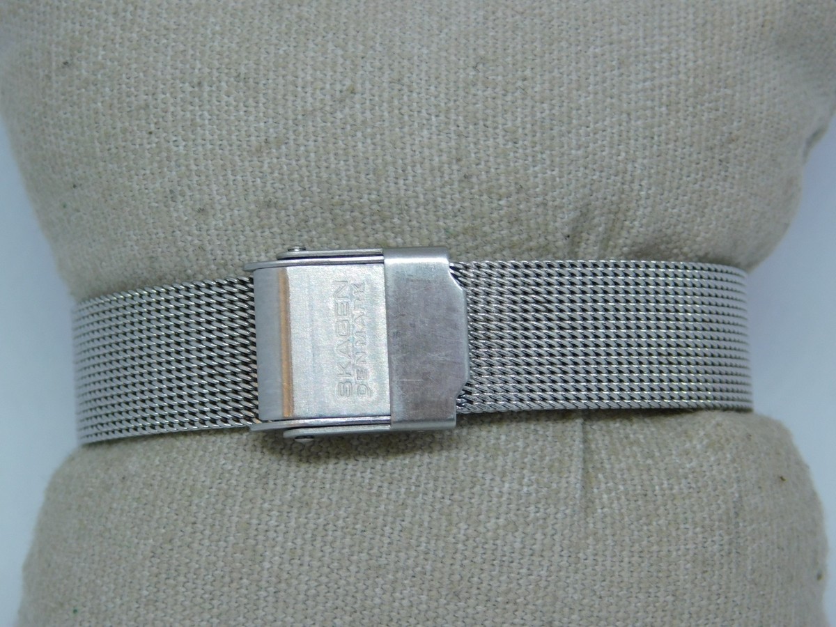 Skagen Denmark P4SSN Two-Hand Quartz Analog Women\'s Watch New Battery Skagen Blue Wristwatches for sale | eBay main image 3