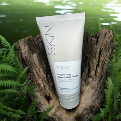Skin Believe Beauty Hydrating Overnight Mask 6 oz Macadamia + Chamomile NEW