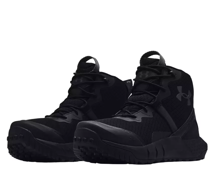 UNDER ARMOUR BLACK WOMENS TACTICAL BOOTS UA W MICRO G VALSETZ MID 3023742 001