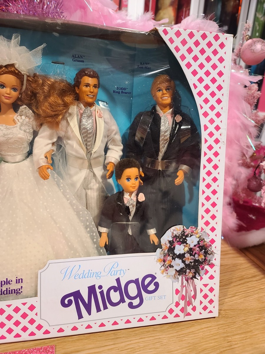 Barbie Wedding Party MIDGE Gift Set with 6 s: Barbie, Ken