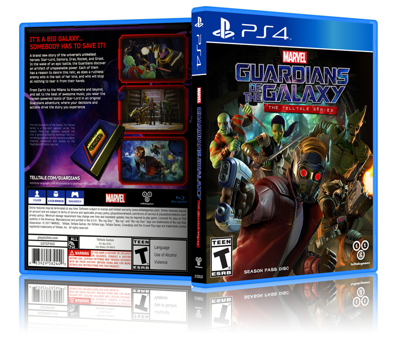 Marvel: Guardians of the Galaxy - Replacement PS4 Cover and
