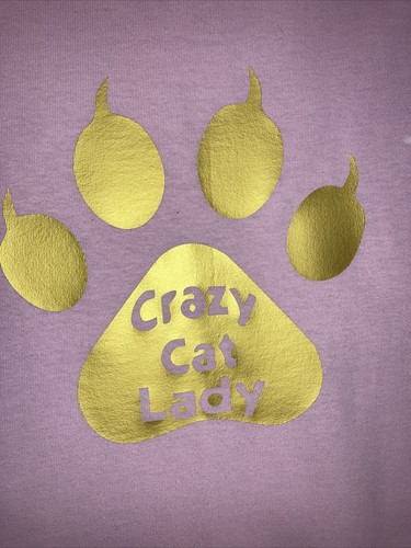 Camiseta para mujer talla L gatos gatitos gato loco dama - Imagen 6 de 7